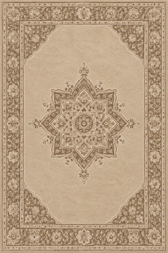 Moscheeteppich Sultan Sand – Medaillon (Göbek)