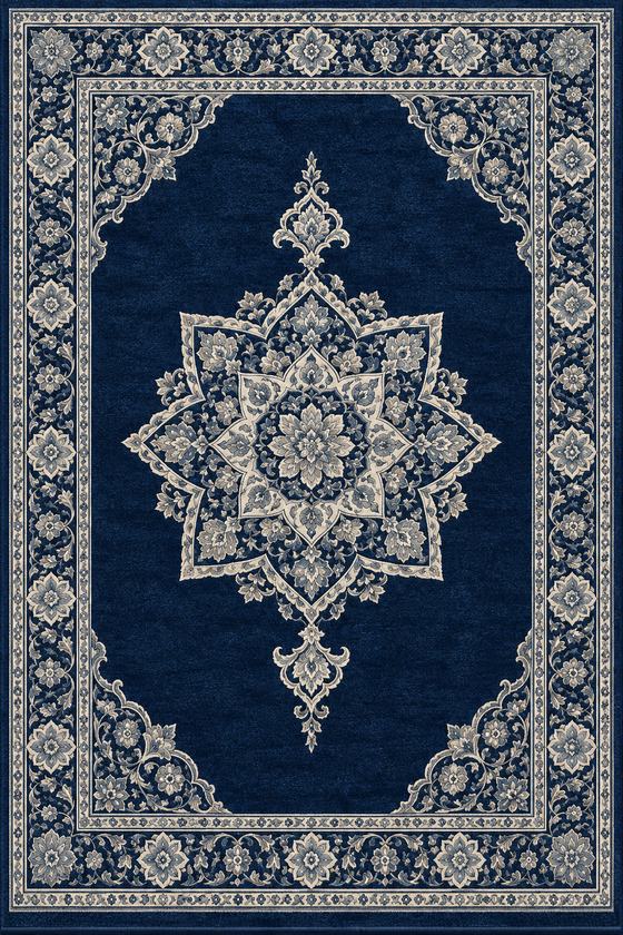 Moscheeteppich Sultan Saphir – Medaillon (Göbek)