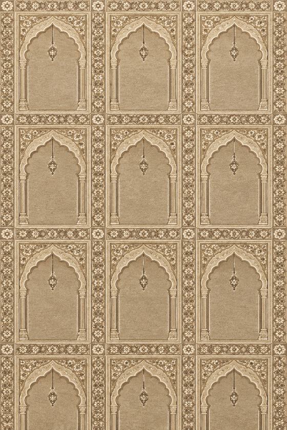 Moscheeteppich Mihrab Sand – Einzelplatz (Seccade)
